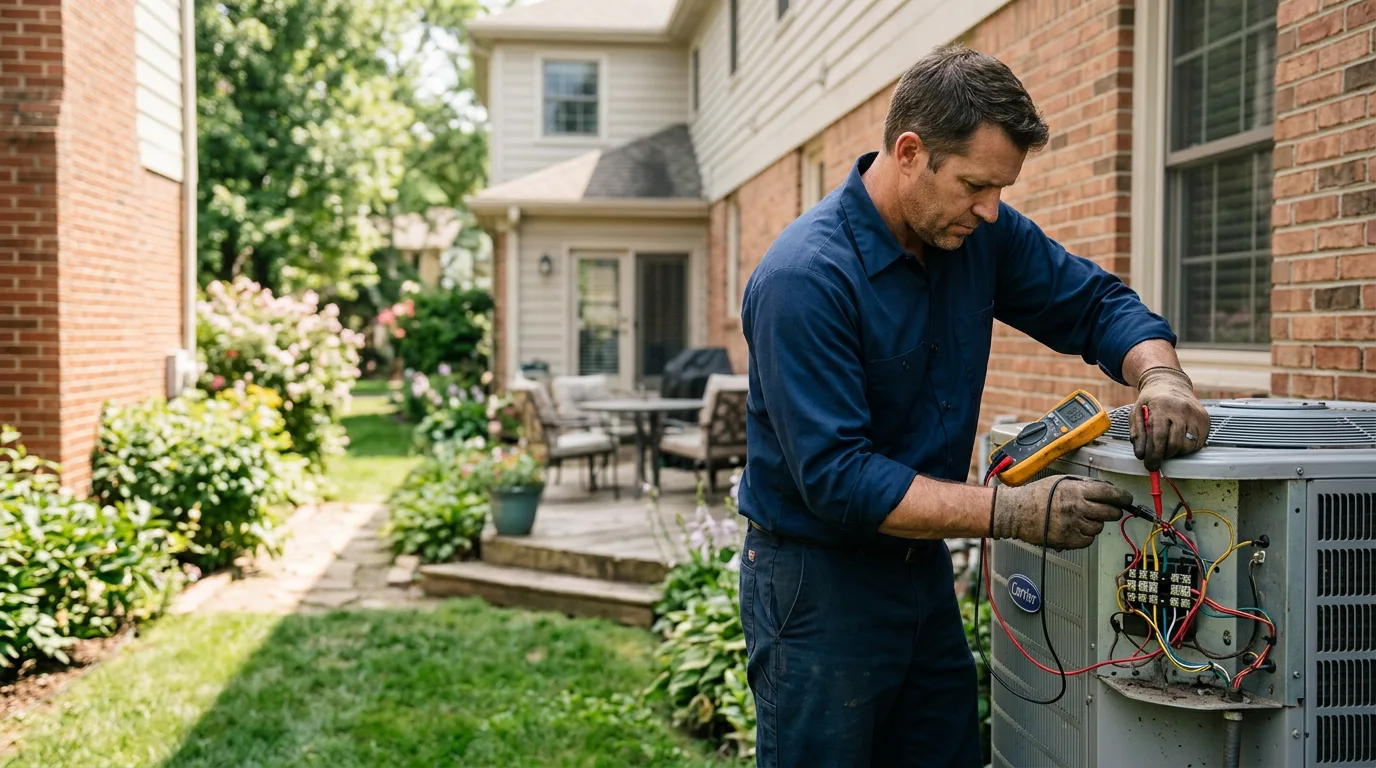 HVAC technician working near Fields, OR